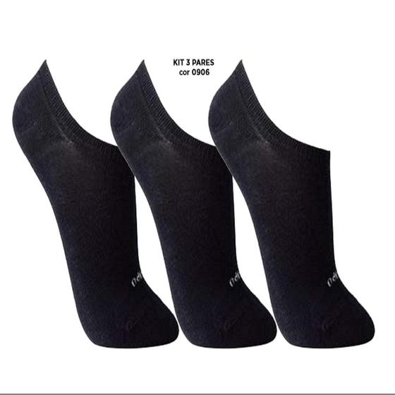 Imagem de Kit 3 Pares Meias Invisível Para Tênis Lupo Masculino 3270