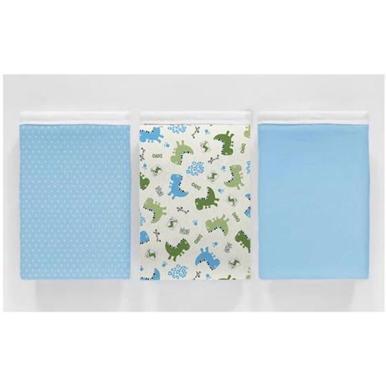 Imagem de Kit 3 Pçs Fronha Para Bebê 30 X 40cm 100% Algodão