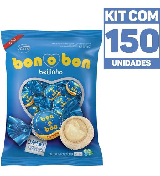 Imagem de Kit 3 Pcts - 150 Unids. Bombom Bonobon Sortidos - Arcor