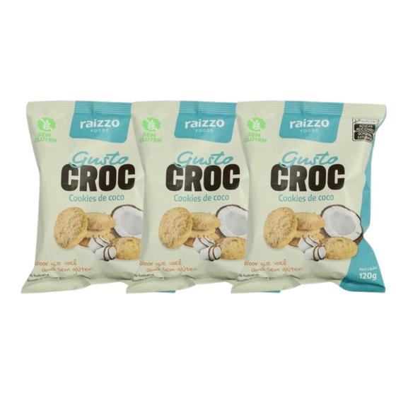 Imagem de Kit 3 pcts. - Cookies de coco sem glutén 120g