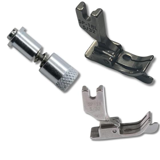 Imagem de Kit 3 Peças Calcadores Pesponto SP SPL 5/32+Engate