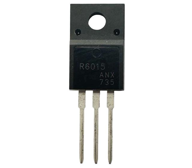 Imagem de Kit 3 peças transistor r6015 - r 6015 - isolado - to220