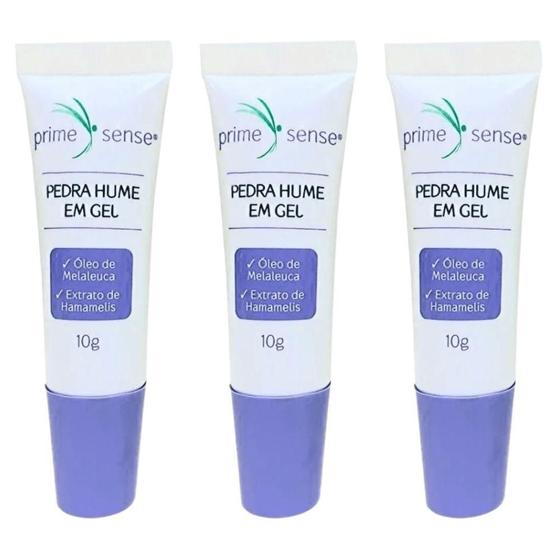 Kit 3 Pedra Hume Em Gel Com Melaleuca 10Gr Prime Sense Imagem de Kit 3 Pedra Hume Em Gel Com Melaleuca 10Gr Prime Sense