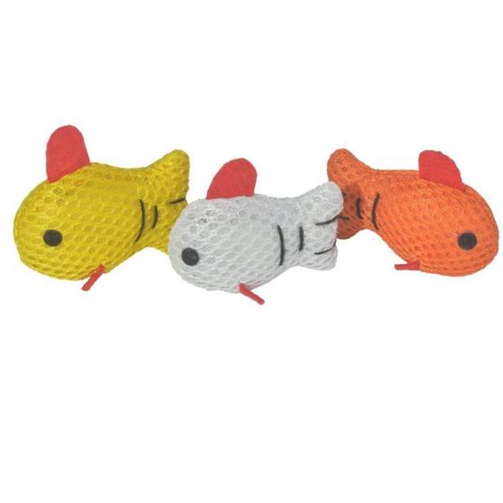 Imagem de Kit 3 peixinhos coloridos p/ Gatos - Great Pets