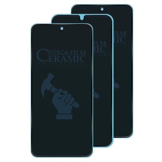 Imagem de Kit 3 Película De Ceramica 3D 9D Privacidade Fosca Para Galaxy A04e A042 6.5