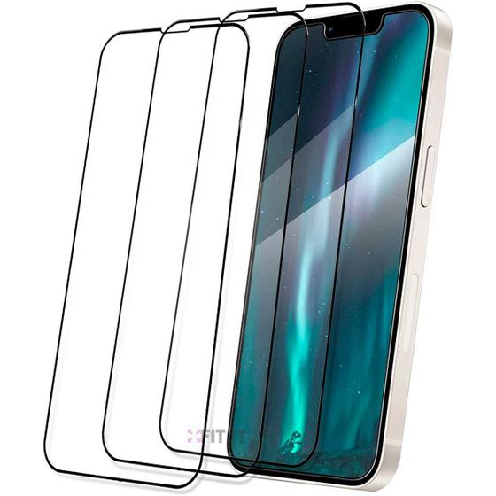 Imagem de Kit 3 Películas Vidro 3D Temperado 9H Compatível com iPhone 14