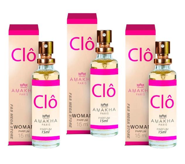 Imagem de Kit 3 Perfume Clo Feminino Amakha Paris Bolso Bolsa