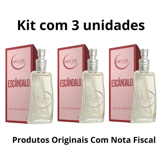 Imagem de Kit 3 Perfumes Escândalo Eau Parfum Feminino 65 ML