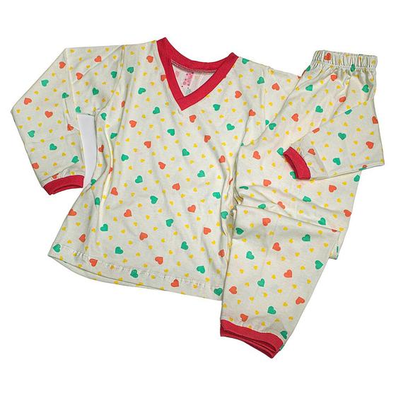 Imagem de Kit 3 Pijama De Criança Roupa De Dormir Infantil Menina Nino P M G