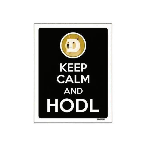 Imagem de Kit 3 Placa Decoraçao - Keep Calm Hodl Hold Dogecoin Doge