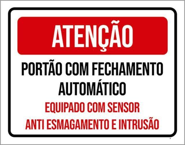 Imagem de Kit 3 Placa Equipamento Sensor Esmagamento Intrusão 36X46