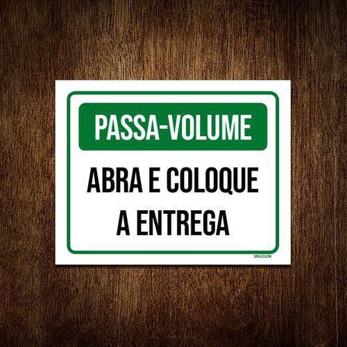 Imagem de Kit 3 Placa Passa Volume Abra E Coloque A Entrega