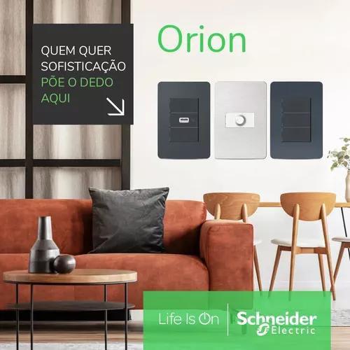 Imagem de Kit 3 Placas 4X2 3 Mód S730103224 Axis Grey Orion Schneider