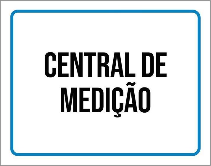 Imagem de Kit 3 Placas Ambiente Sinalização Setor Central De Medição