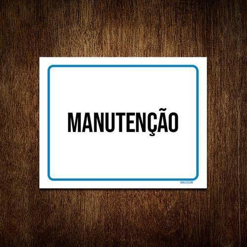 Imagem de Kit 3 Placas Ambiente Sinalização Setor Manutenção