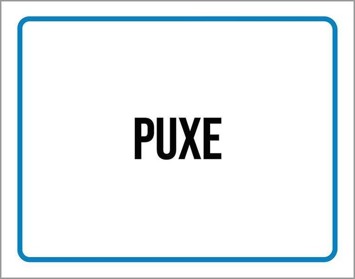 Imagem de Kit 3 Placas Ambiente Sinalização Setor Puxe