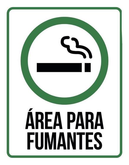 Imagem de Kit 3 Placas - Área Para Fumantes