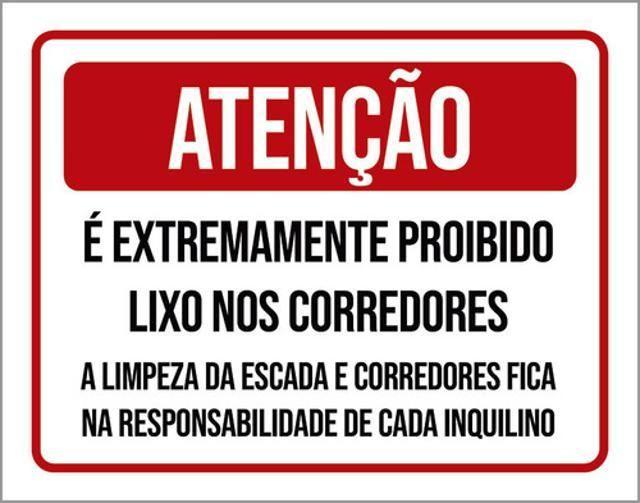 Imagem de Kit 3 Placas Atenção Extremamente Proibido Lixo Corredores