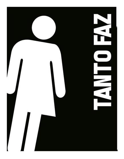 Imagem de Kit 3 Placas Banheiro Sinalizacão Tanto F Unissex