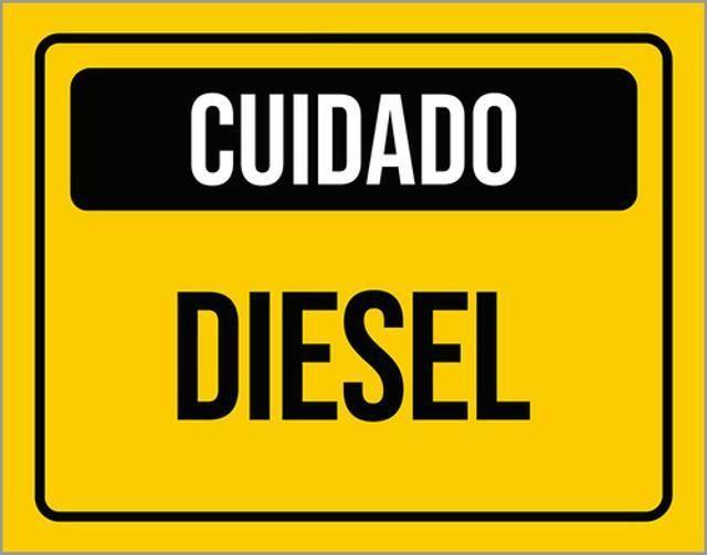 Imagem de Kit 3 Placas Cuidado Diesel