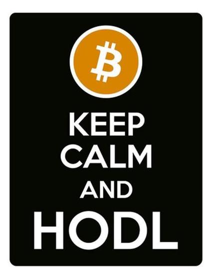 Imagem de Kit 3 Placas Decorativa Keep Calm And Hold Bitcoin 36X46