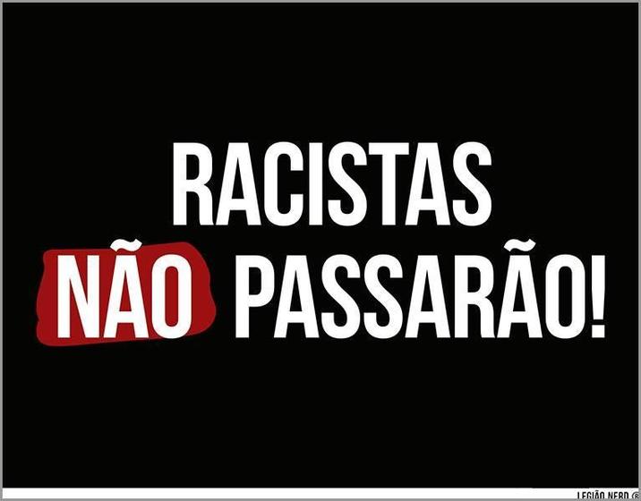 Imagem de Kit 3 Placas Decorativa - Racistas Não Passarão