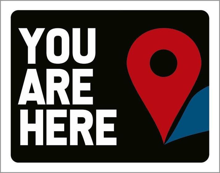 Imagem de Kit 3 Placas Decorativa - You Are Here