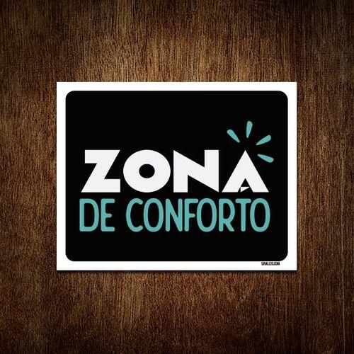 Imagem de Kit 3 Placas Decorativa - Zona De Conforto