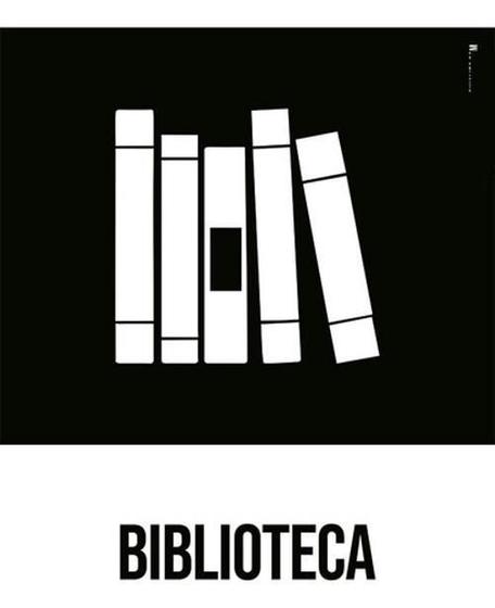 Imagem de Kit 3 Placas Desenho - Biblioteca