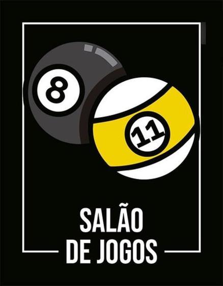 Imagem de Kit 3 Placas Desenho Salão De Jogos