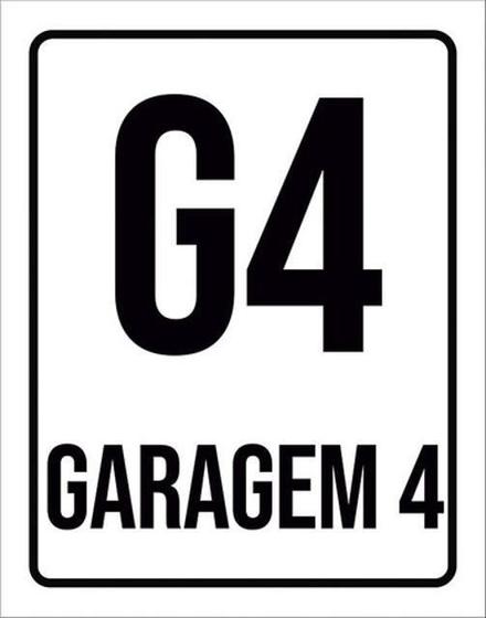 Imagem de Kit 3 Placas G4 Garagem 4 36X46