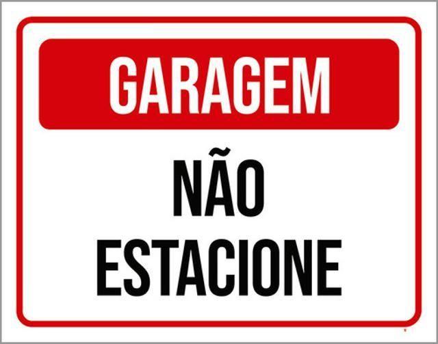 Imagem de Kit 3 Placas Garagem Não Estacione Vermelha