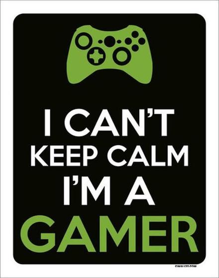 Imagem de Kit 3 Placas I Can'T Keep Calm Gamer Xb 36X46