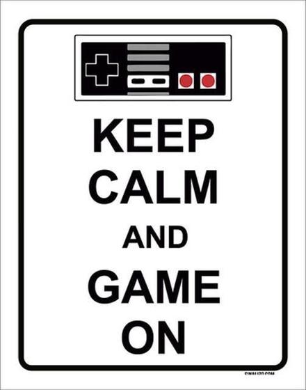 Imagem de Kit 3 Placas Keep Calm And Game On 36X46