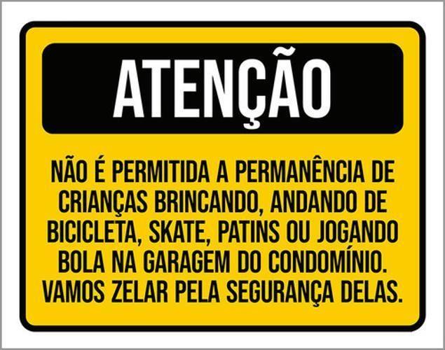 Imagem de Kit 3 Placas Não Permitida Permanência Bola 36X46