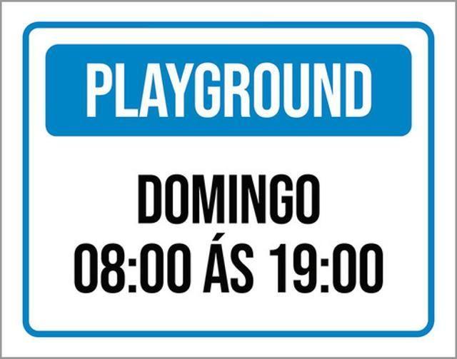 Imagem de Kit 3 Placas Playground Domingo