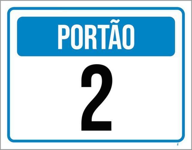 Imagem de Kit 3 Placas Portão 2 ul 36X46