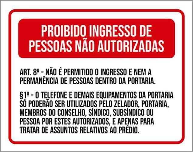 Imagem de Kit 3 Placas Proibido Ingressos Pessoas Não Autorizadas