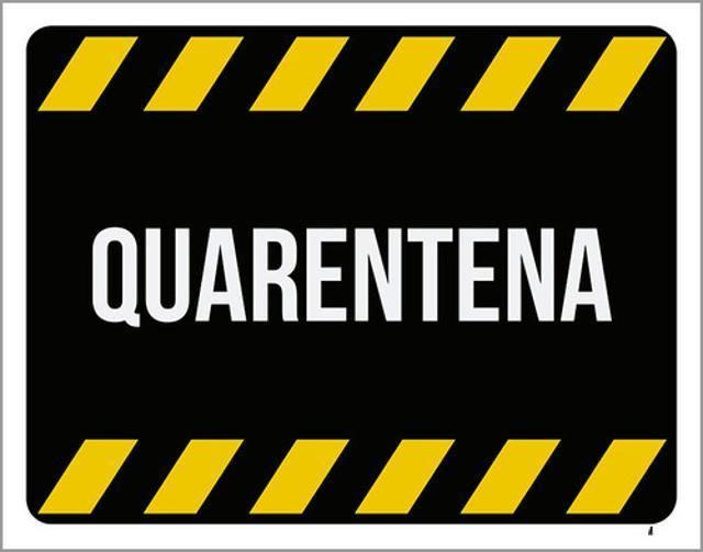 Imagem de Kit 3 Placas Quarentena 36X46