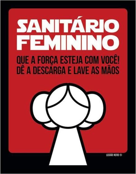 Imagem de Kit 3 Placas Sanitário Feminino Princesa 36X46