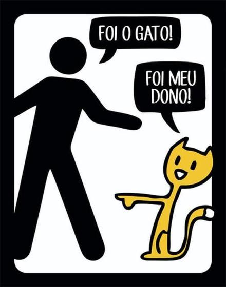 Imagem de Kit 3 Placas Sinalização - Foi Gato Foi Meu Dono