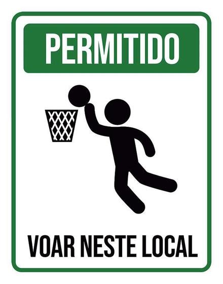 Imagem de Kit 3 Placas Sinalização - Permitido Voar Neste Local