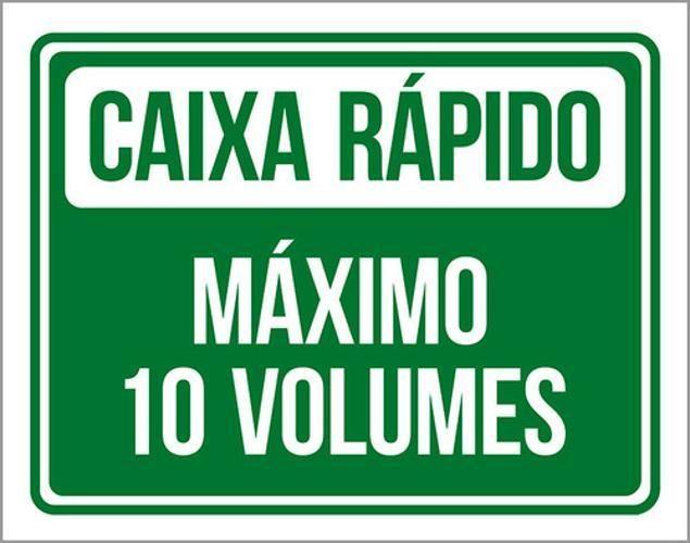 Imagem de Kit 3 Placas Verde - Caixa Rápido Máximo 10 Volumes