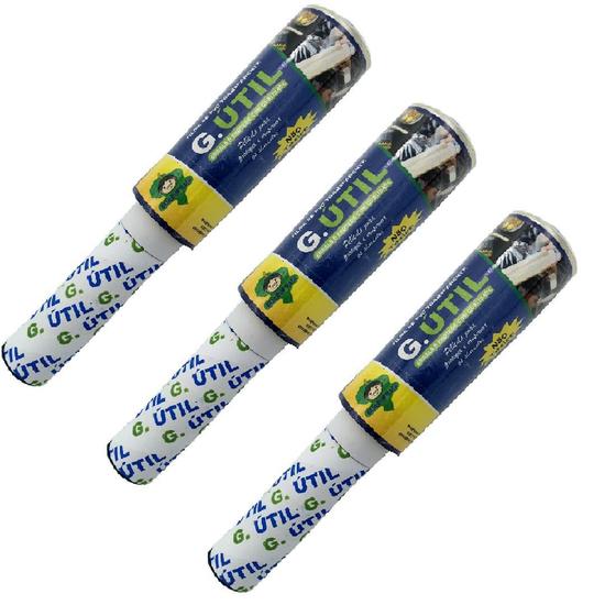 Imagem de Kit 3 Plástico Filme de PVC Transparente 12cmx70m Não Tóxico