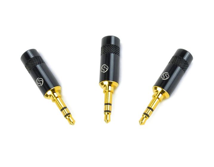 Imagem de Kit 3 Plug P2 Stereo P2st Sas Op01 Macho Santo Angelo