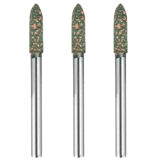 Imagem de Kit 3 Ponta Montada 4mm Cônica Borracha Gergelim Retifica