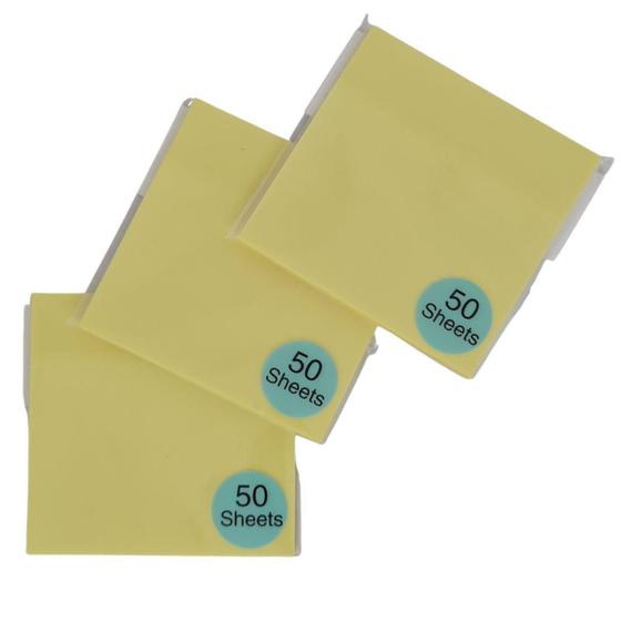 Imagem de Kit 3 Post It Transparente Adesivo À Prova D'Água - Amarelo