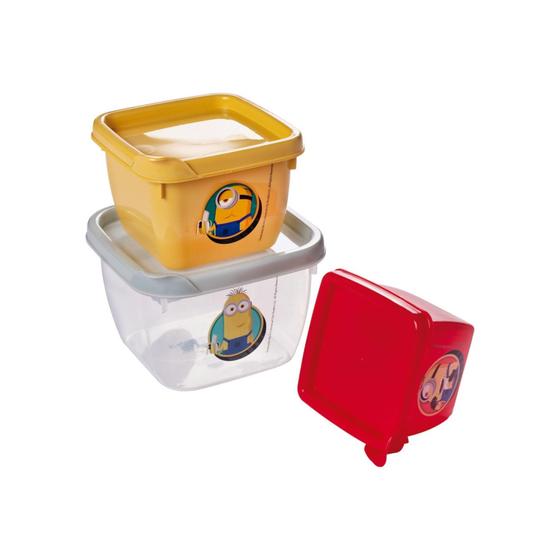 Imagem de Kit 3 Potes Conjunto Infantil Lanches Papinha Plasutil