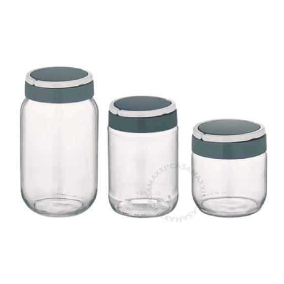Imagem de Kit 3 Potes De Mantimentos Vegas Resistente