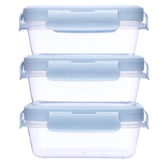 Kit 3 Potinhos Herméticos Azul 100ml Buba 18057 Menor preço em Kit 3 Potinhos Herméticos Azul 100ml Buba 18057